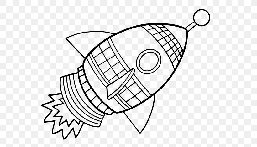 Coloring Book Spacecraft Rocket Outer Space, PNG, 600x470px, Coloring Book, Area, Artwork, Astronaut, Black And White Download Free