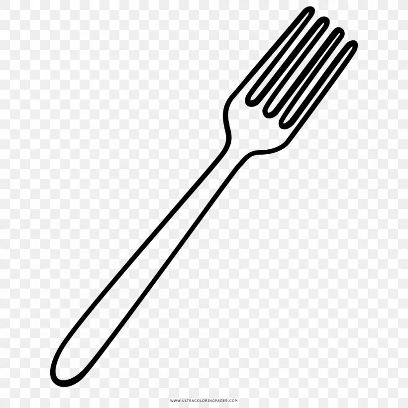 Cutlery Line Art Fork Drawing Coloring Book, PNG, 1000x1000px, Cutlery, Ausmalbild, Black And White, Coloring Book, Drawing Download Free