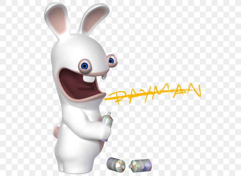 Rabbit Easter Bunny Raving Rabbids Drawing, PNG, 600x600px, Rabbit, Animated Cartoon, Drawing, Easter Bunny, Figurine Download Free