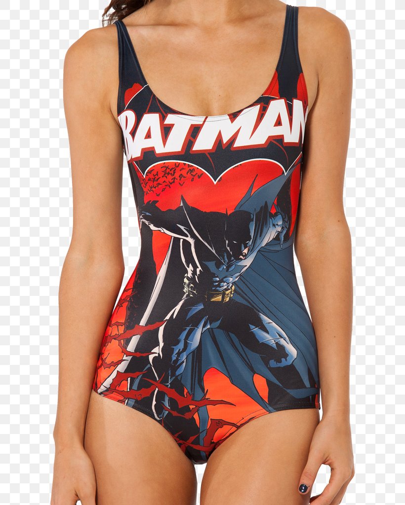 Batman One-piece Swimsuit Bodysuit Monokini, PNG, 683x1024px, Watercolor, Cartoon, Flower, Frame, Heart Download Free