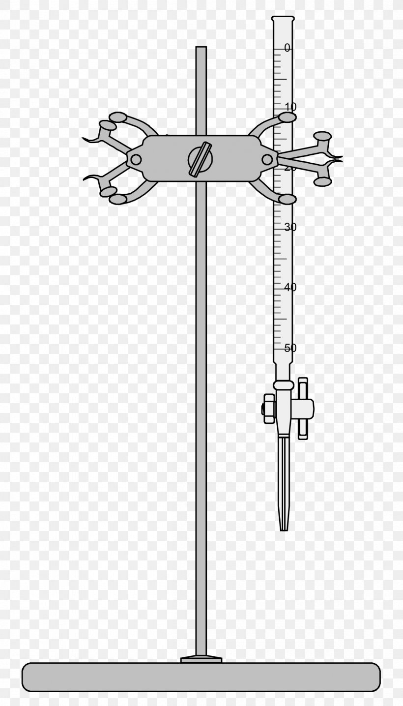 Burette Retort Stand Laboratory Chemistry Titration, PNG, 1200x2102px, Burette, Analytical Chemistry, Area, Black And White, Burette Clamp Download Free