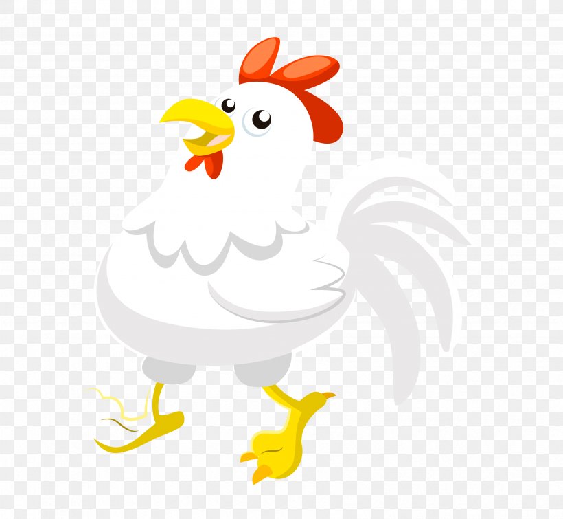 Chicken Duck Euclidean Vector, PNG, 3395x3128px, Chicken, Art, Beak, Bird, Cartoon Download Free