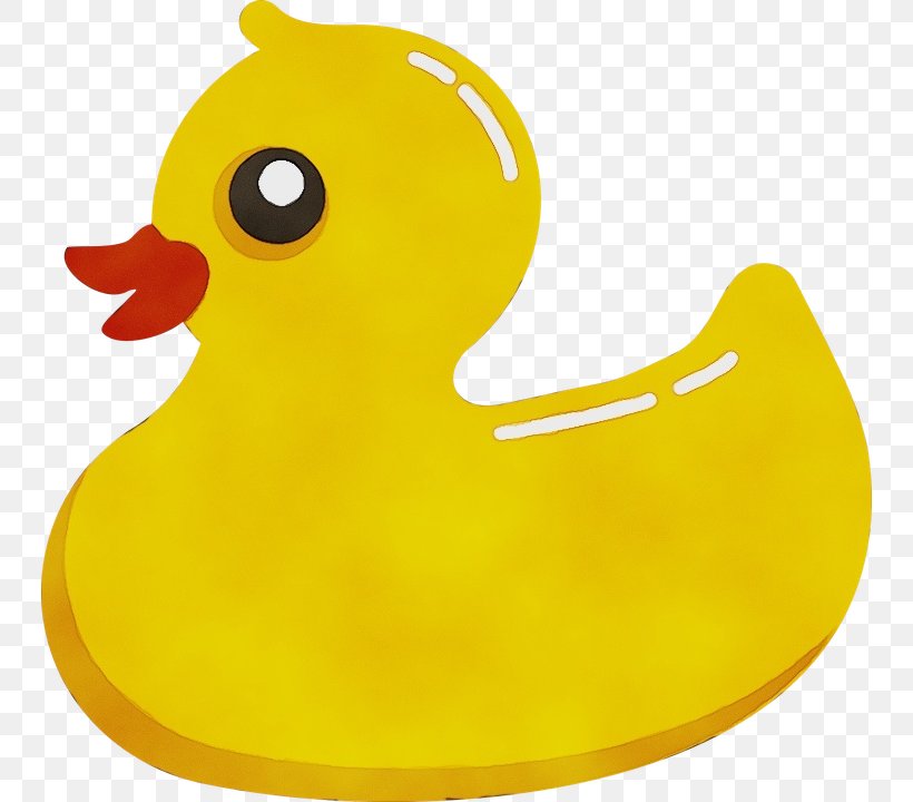 Rubber Ducky Bath Toy Yellow Toy Duck, PNG, 746x720px, Watercolor, Bath Toy, Beak, Bird, Duck Download Free