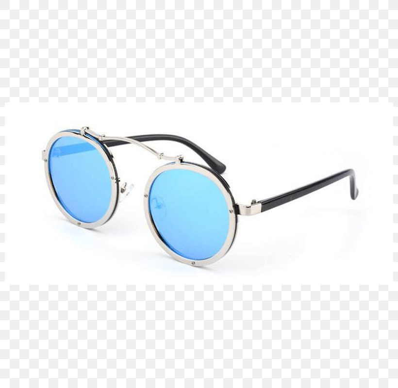 Sunglasses Steampunk Eyewear Goggles, PNG, 800x800px, Sunglasses, Antireflective Coating, Aqua, Azure, Blue Download Free