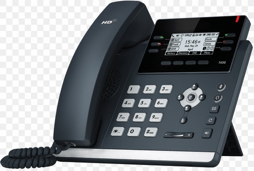 VoIP Phone Yealink SIP-T42G Yealink SIP-T41S Telephone Yealink SIP-T27G, PNG, 1400x945px, Voip Phone, Answering Machine, Communication, Corded Phone, Mobile Phones Download Free