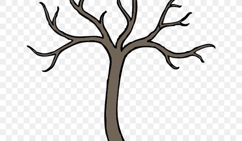 Clip Art Tree Branch Trunk Vector Graphics, PNG, 640x480px, Tree, Antler, Artwork, Black And White, Branch Download Free