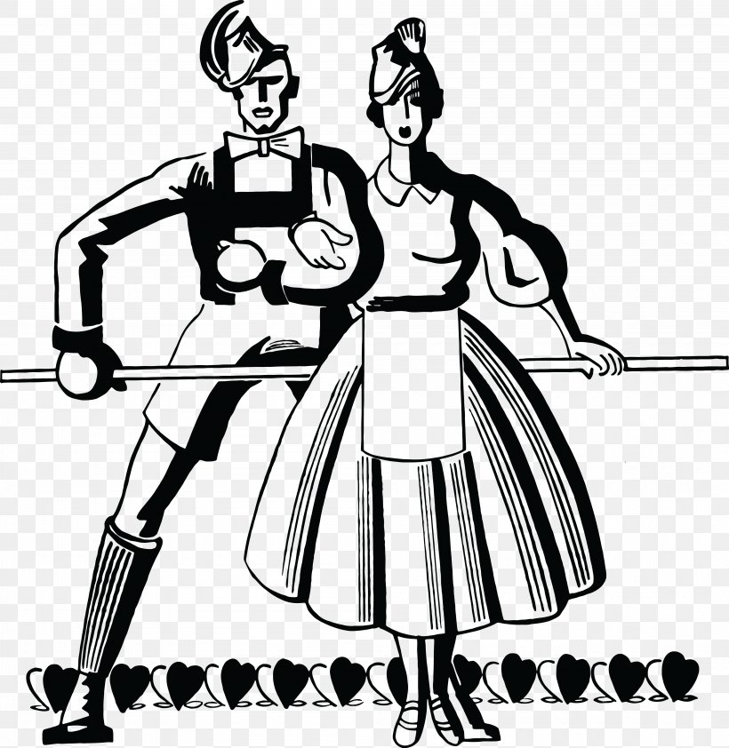 Dance Black And White Theatre Clip Art, PNG, 4000x4112px, Dance, Arm, Art, Artwork, Ballroom Dance Download Free