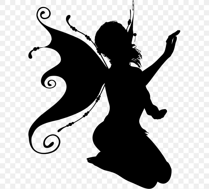 Fairy Tale Silhouette Clip Art, PNG, 597x741px, Fairy, Art, Artwork, Black, Black And White Download Free