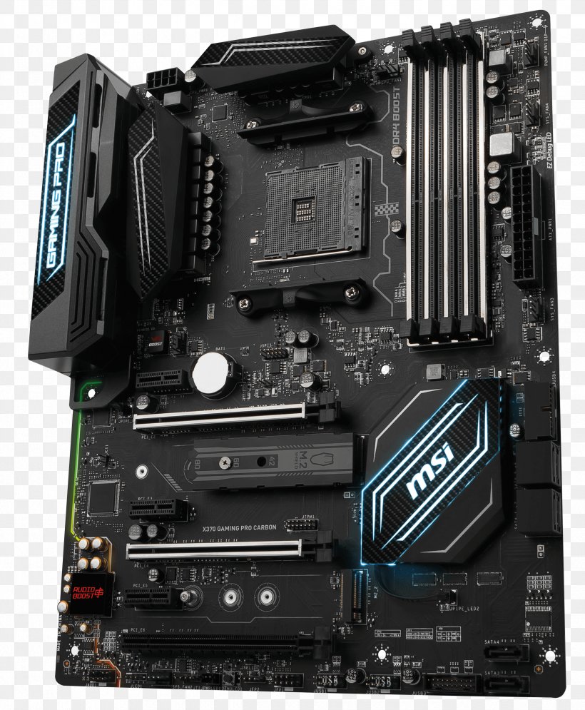 Socket AM4 MSI X370 GAMING PRO CARBON Ryzen Motherboard ATX, PNG, 2470x3000px, Socket Am4, Asus Prime X370pro, Athlon, Atx, Central Processing Unit Download Free