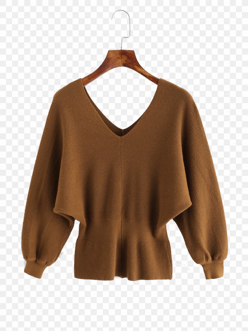 T-shirt Sweater Sleeve Neckline Clothing, PNG, 1340x1785px, Tshirt, Blouse, Brown, Cardigan, Clothing Download Free