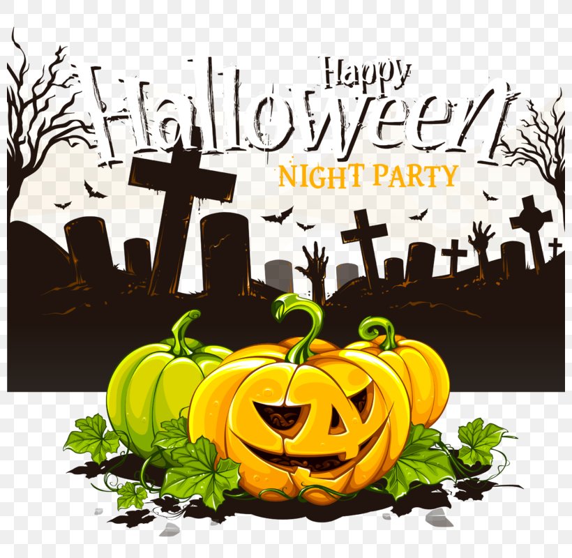 Vector Graphics Cemetery Clip Art Halloween, PNG, 800x800px, Cemetery, Calabaza, Fruit, Grave, Halloween Download Free