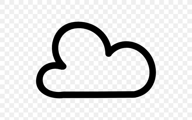 Cloud Drawing Shape, PNG, 512x512px, Cloud, Area, Black And White, Body Jewelry, Cloud Computing Download Free