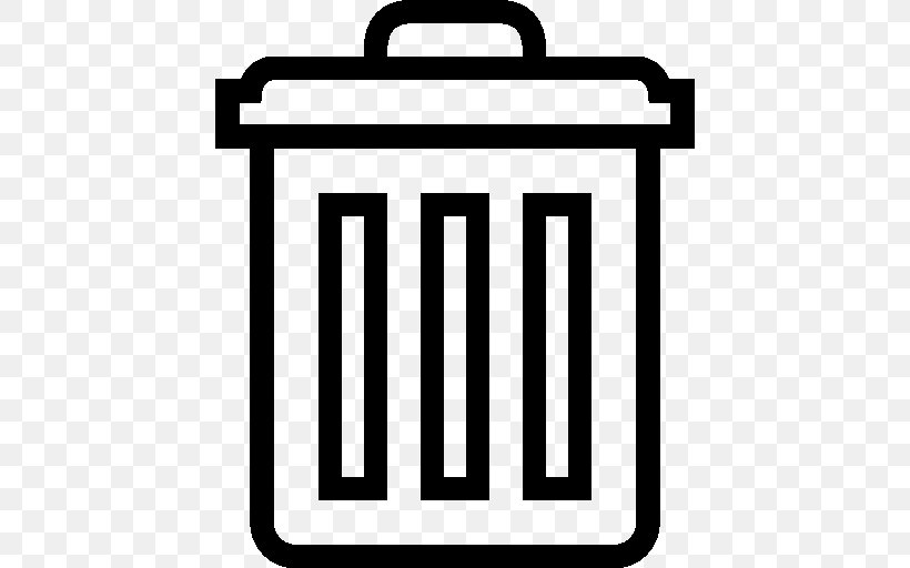 Waste Recycling Bin, PNG, 512x512px, Waste, Area, Black And White, Brand, Icon Design Download Free