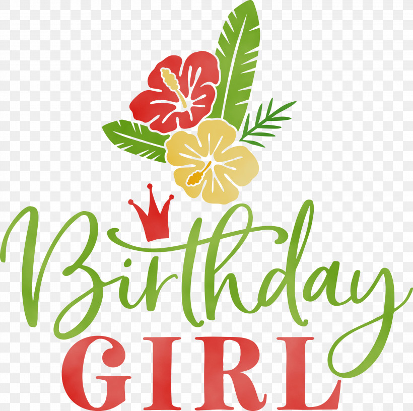 Floral Design, PNG, 3000x2987px, Birthday Girl, Birthday, Floral Design, Fruit, Logo Download Free