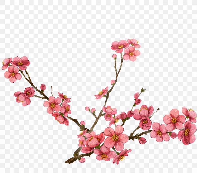 Watercolor Painting Plum Blossom Clip Art, PNG, 2563x2252px, Watercolor Painting, Artificial Flower, Blossom, Branch, Cartoon Download Free