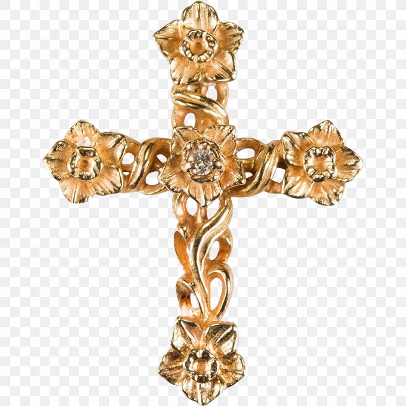 Christian Cross Gold Pectoral Cross Cross Necklace, PNG, 962x962px, Christian Cross, Antique, Body Jewelry, Brass, Charms Pendants Download Free