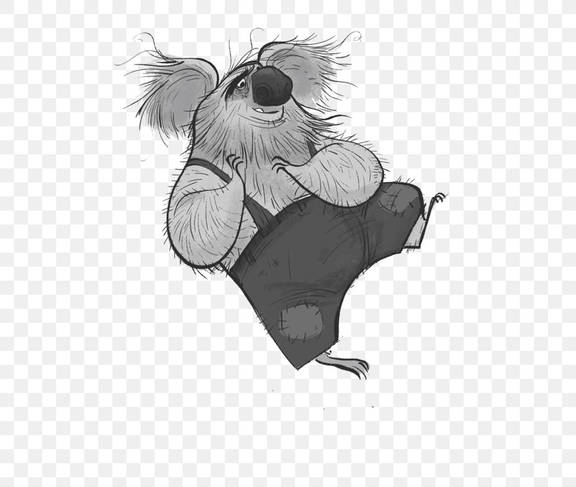 Koala Black And White Drawing Sketch, PNG, 564x694px, Koala, Animation, Art, Black And White, Cartoon Download Free
