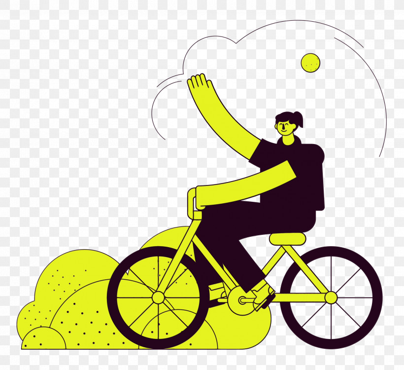 Bicycle Bicycle Frame Road Bike Cycling Bicycle Wheel, PNG, 2500x2289px, Watercolor, Bicycle, Bicycle Frame, Bicycle Wheel, Cartoon Download Free