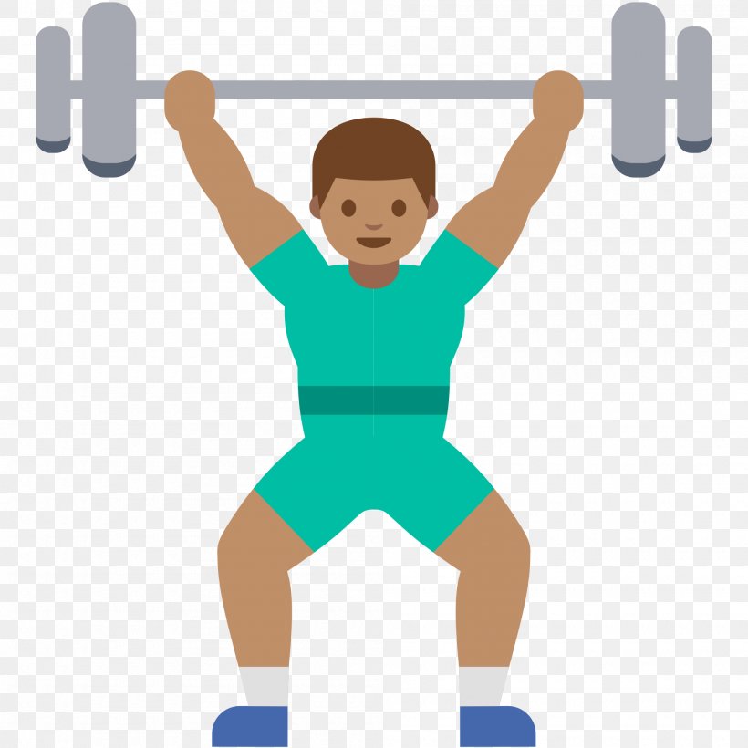 EmojiWorld Olympic Weightlifting Physical Exercise Emoticon, PNG, 2000x2000px, Emoji, Area, Arm, Barbell, Boy Download Free