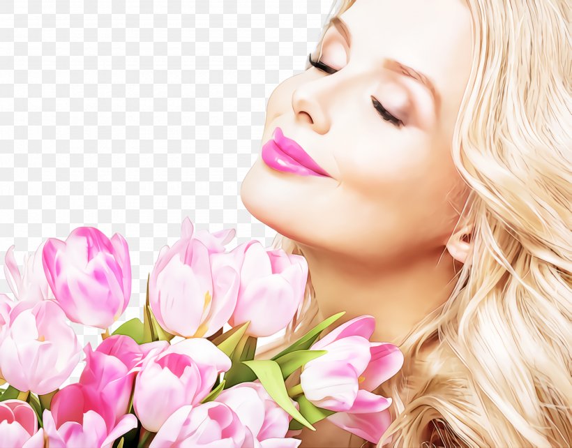 Skin Lip Beauty Pink Petal, PNG, 2260x1772px, Skin, Beauty, Blond, Cheek, Flower Download Free