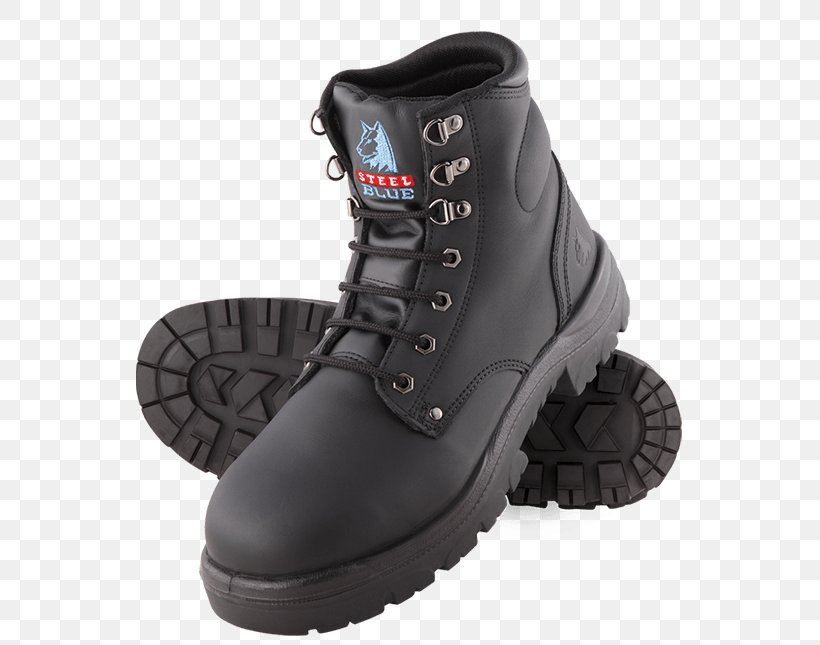 steel blue boots black