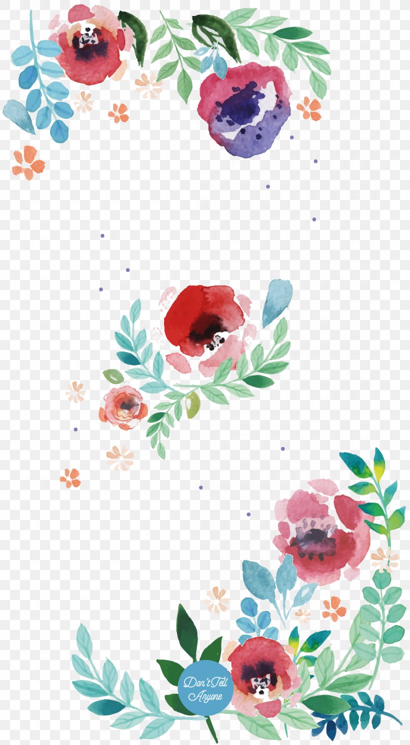 Flower Floral Design Watercolor Painting Paper Art, PNG, 1100x2000px, Flower, Art, Artwork, Drawing, Flora Download Free