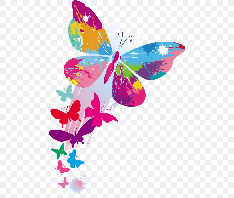 Butterfly Desktop Wallpaper Clip Art, PNG, 480x695px, Butterfly, Arthropod, Blue, Brush Footed Butterfly, Butterflies And Moths Download Free