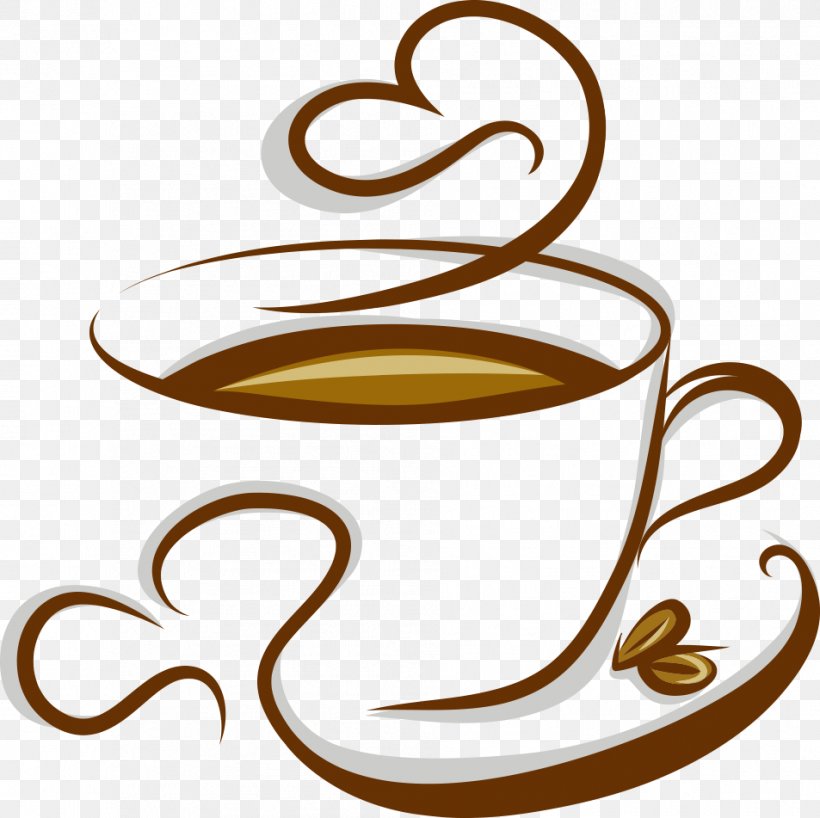 Coffee Cappuccino Espresso Tea Cafe, PNG, 953x951px, Coffee, Cafe, Cappuccino, Clip Art, Coffee Cup Download Free