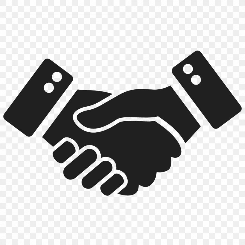 Handshake, PNG, 1000x1000px, Handshake, Art, Black, Black And White, Business Download Free