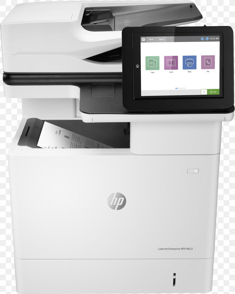 Hewlett-Packard HP LaserJet Enterprise Flow MFP M681f Multi-function Printer, PNG, 2352x2951px, Hewlettpackard, Electronic Device, Hp Color Laserjet, Hp Laserjet, Hp Laserjet Pro M477 Download Free