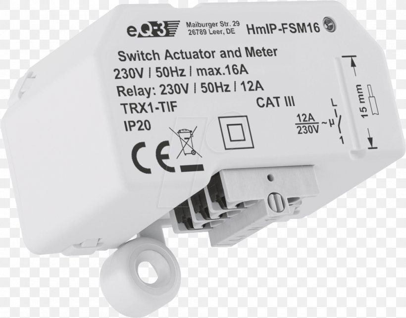 Homematic IP Actuator HmIP-FSM Home Automation Kits Internet Protocol IP Address, PNG, 1000x783px, Actuator, Ac Power Plugs And Sockets, Circuit Component, Comfort, Communication Protocol Download Free