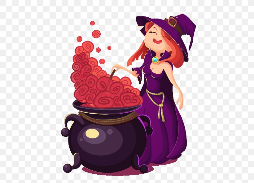 Witchcraft Halloween Clip Art, PNG, 497x591px, Witchcraft, Art, Cartoon, Cauldron, Fictional Character Download Free