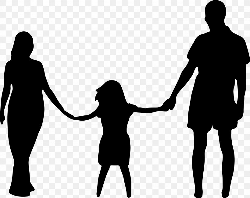 Mother Father Daughter Family Clip Art, PNG, 2308x1832px, Mother, Black And White, Child, Communication, Conversation Download Free