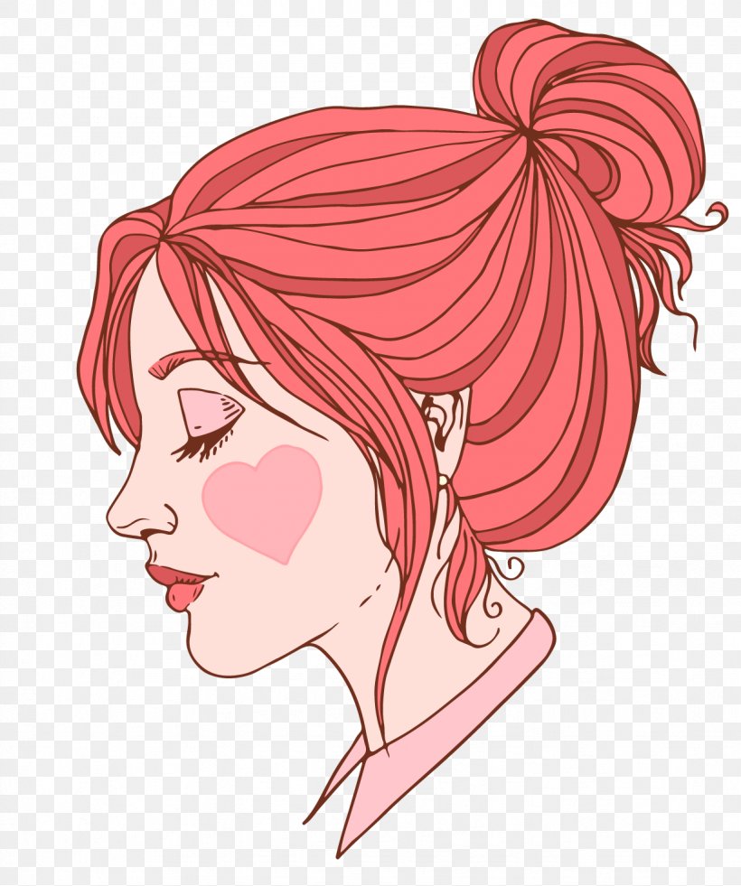 Adobe Illustrator Woman Download, PNG, 1227x1468px, Watercolor, Cartoon, Flower, Frame, Heart Download Free