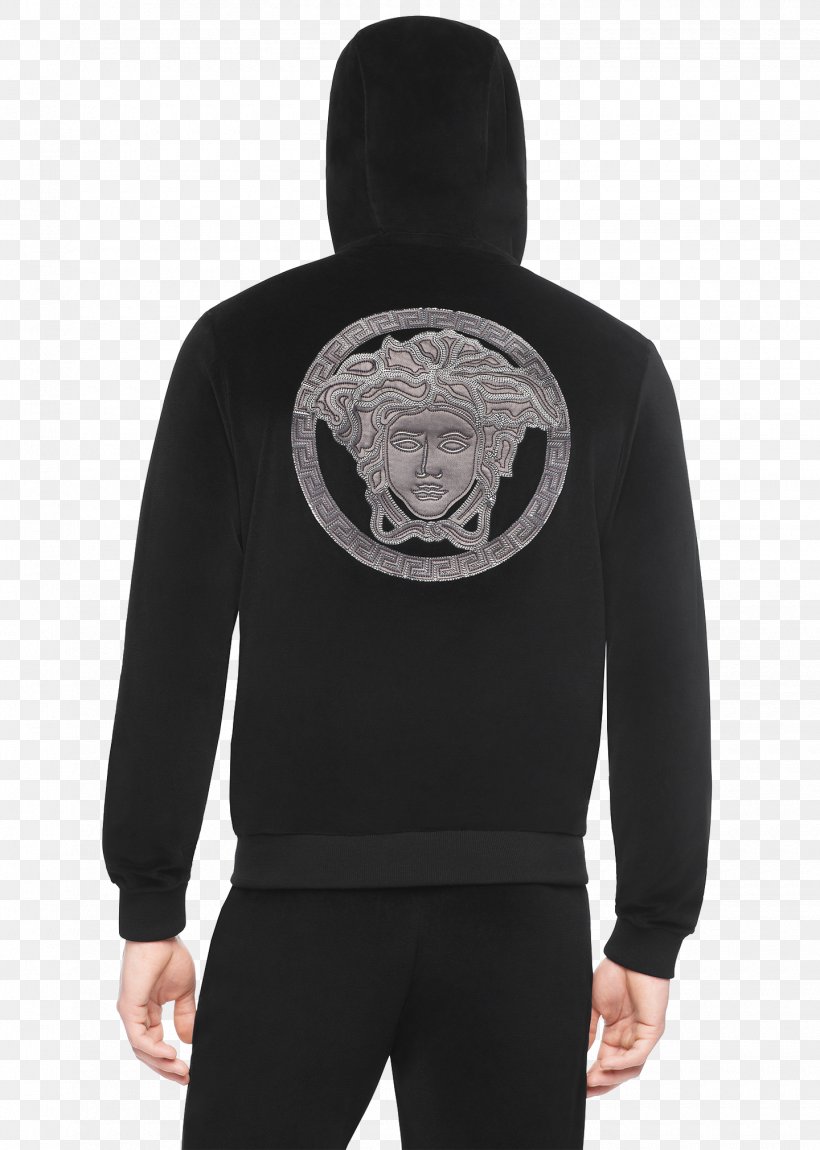Hoodie T-shirt Sweater Versace Bluza, PNG, 1440x2021px, Hoodie, Bag, Black, Bluza, Clothing Download Free