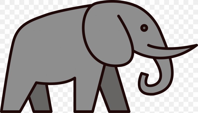 Indian Elephant African Elephant Elephantidae Clip Art, PNG, 2190x1246px, Indian Elephant, African Elephant, Cartoon, Elephant, Elephantidae Download Free