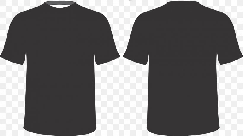 T-shirt Polo Shirt Crew Neck Sleeve, PNG, 1600x897px, Tshirt, Active Shirt, Black, Clothing, Collar Download Free