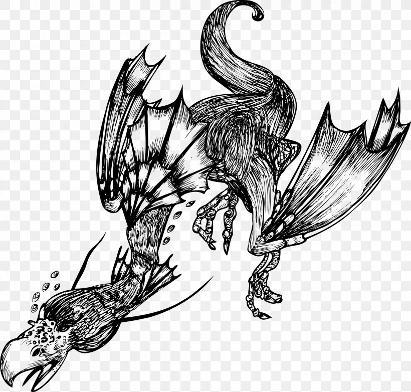 Euclidean Vector Vector Packs, PNG, 2450x2338px, Griffin, Art, Bird, Black And White, Dragon Download Free