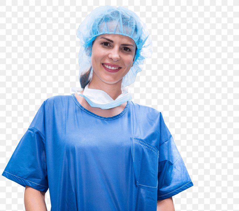 Surgeon Medical Glove Hospital Gowns Headgear, PNG, 1472x1300px, Surgeon, Blue, Costume, Electric Blue, Gown Download Free