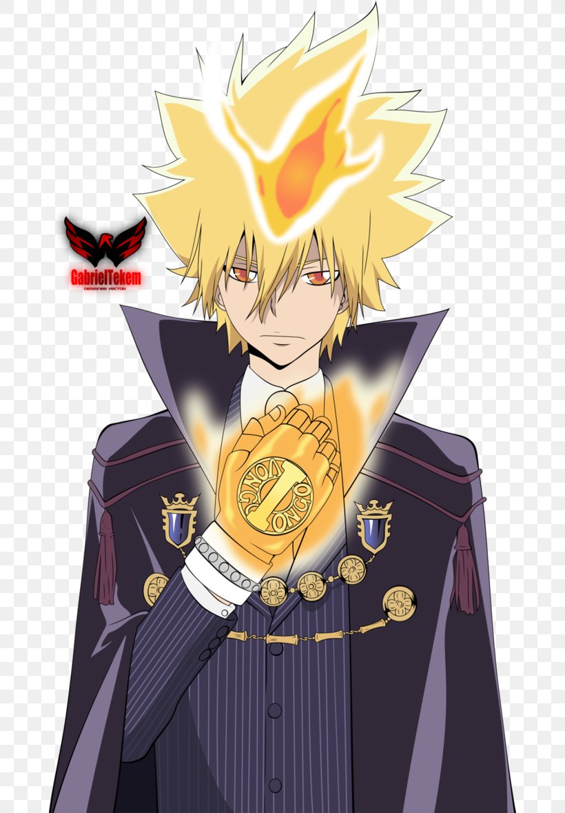 Tsunayoshi Sawada Reborn! Vongola Family Byakuran Artland, PNG, 678x1179px, Watercolor, Cartoon, Flower, Frame, Heart Download Free