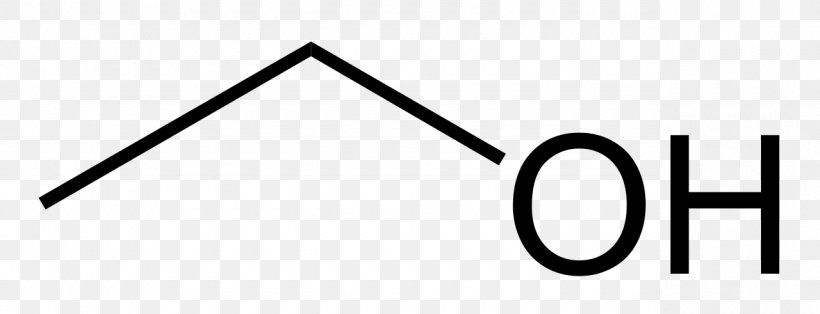 Ethanol Skeletal Formula Alcohol Structural Formula Chemical Formula, PNG, 1280x491px, Ethanol, Acetic Acid, Alcohol, Area, Black And White Download Free
