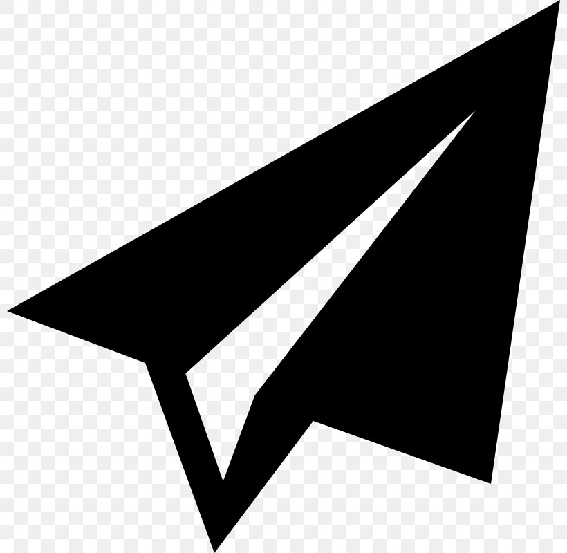 Paper Plane Airplane Clip Art, PNG, 800x800px, Paper, Airplane, Black, Black And White, Brand Download Free