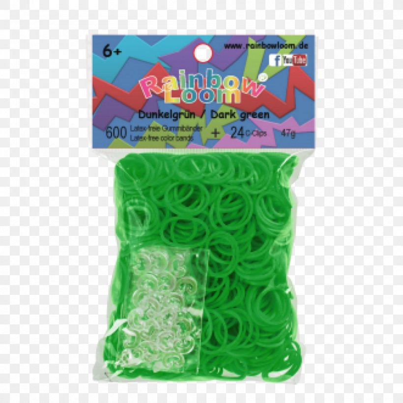 Rainbow Loom Rubber Bands Toy Bracelet Natural Rubber, PNG, 1000x1000px, Rainbow Loom, Bracelet, Green, Kieft Warenhuis, Loom Download Free