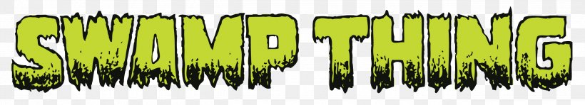 Swamp Thing Logo Tire Vertigo, PNG, 2550x462px, Swamp Thing, Close Up, Grass, Grass Family, Green Download Free