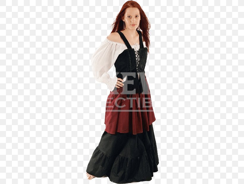 Middle Ages Costume Serfdom Clothing Skirt, PNG, 618x618px, Middle Ages, Abdomen, Clothing, Collar, Corset Download Free