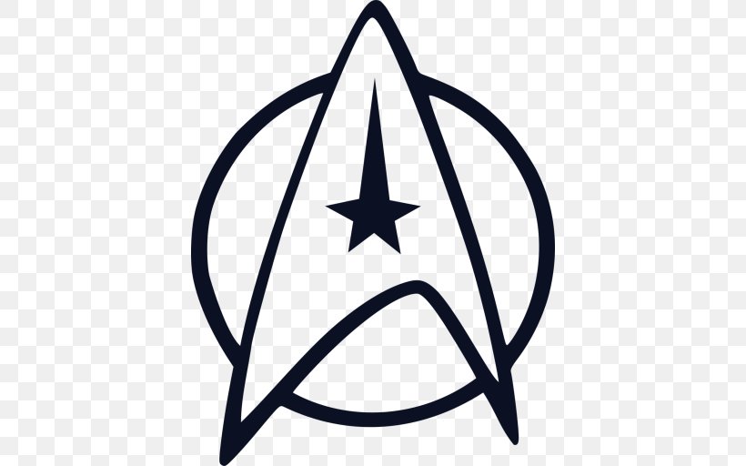 Star Trek Starfleet Decal Logo United Federation Of Planets, PNG, 512x512px, Star Trek, Area, Black And White, Borg, Car Download Free