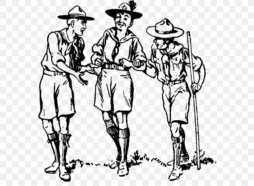 Scouting For Boys Boy Scouts Of America Clip Art, PNG, 599x600px, Scouting For Boys, Art, Artwork, Backpacking, Black And White Download Free
