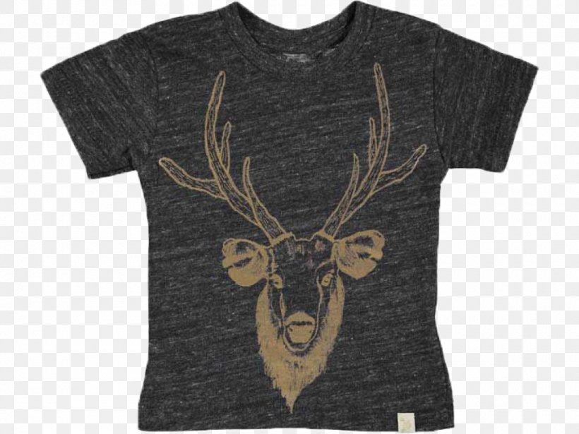 Deer T-shirt Antler Sleeve, PNG, 960x720px, Deer, Antler, Brand, Mammal, Outerwear Download Free