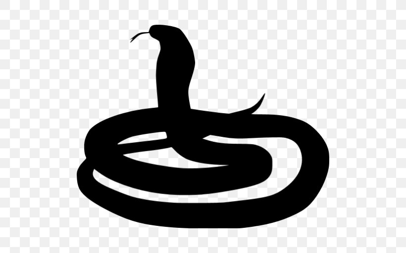 Rattlesnake Cobra Vipers Clip Art, PNG, 512x512px, Snake, Artwork, Beak, Black And White, Black Rat Snake Download Free
