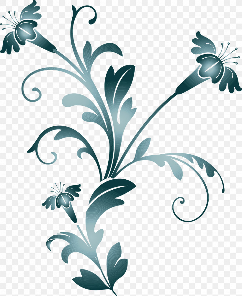 Leaf Flower Plant Pedicel Pattern, PNG, 2447x3000px, Decoration Frame, Blackandwhite, Floral Frame, Flower, Flower Frame Download Free
